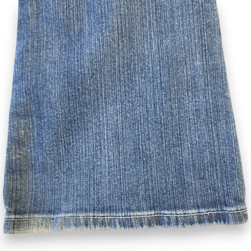 GUESS  Venice Flare Jeans Women 24 W x 31 L- Low Rise Retro Boot Cut Blue Denim - Picture 9 of 13
